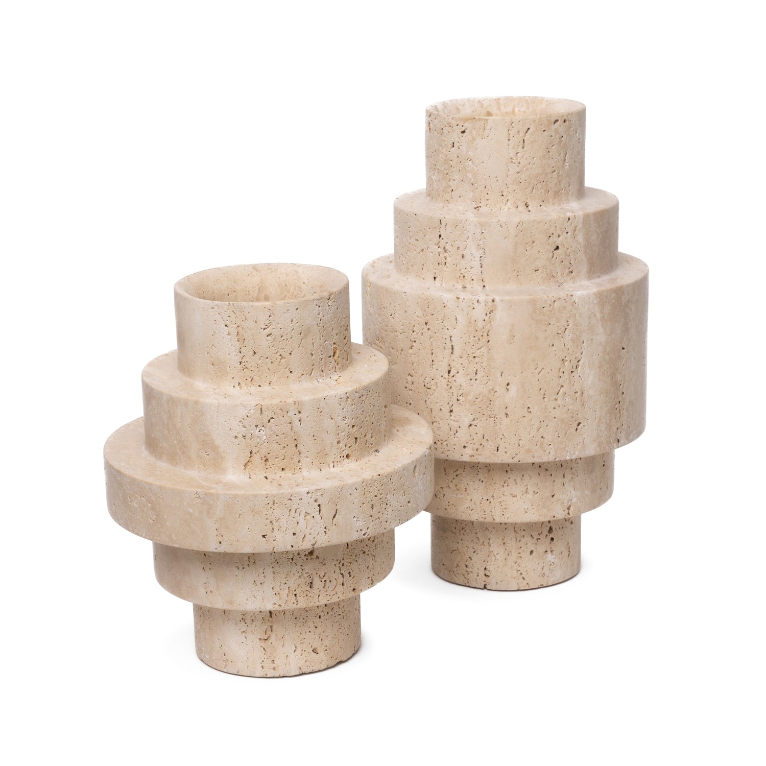 Travertine vaas Agano