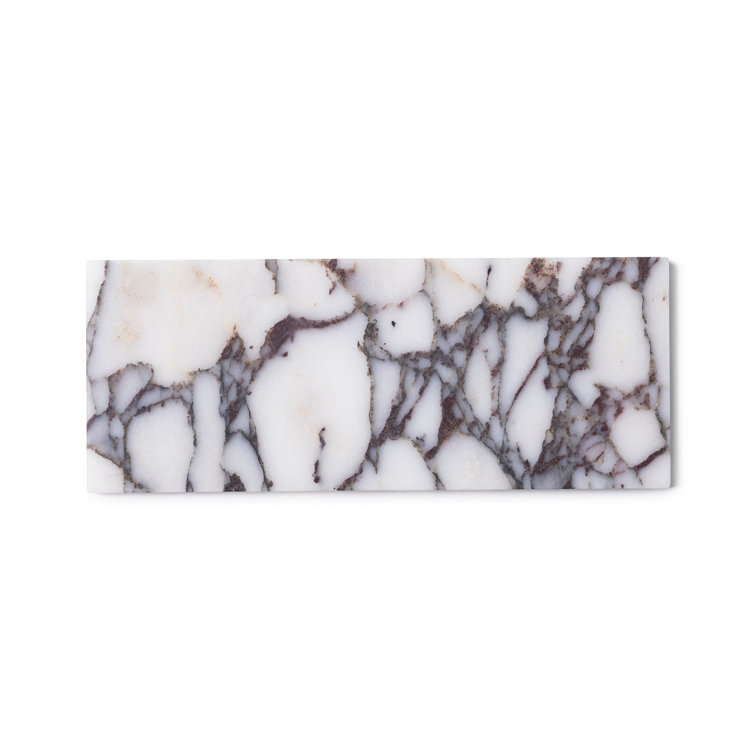 Marmer dienblad rechthoek S Calacatta 10x25cm
