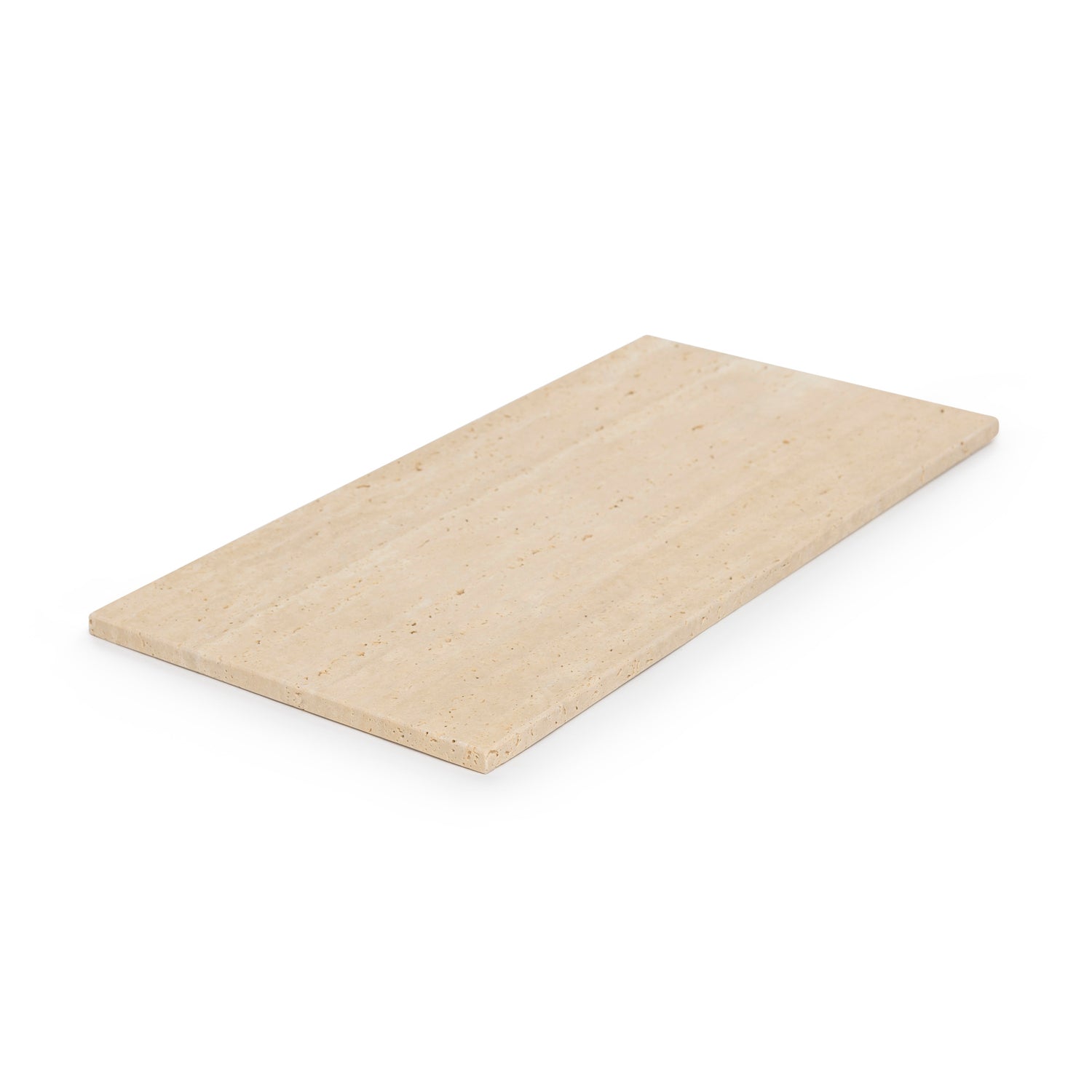 Travertine dienblad rechthoek L 20x40cm
