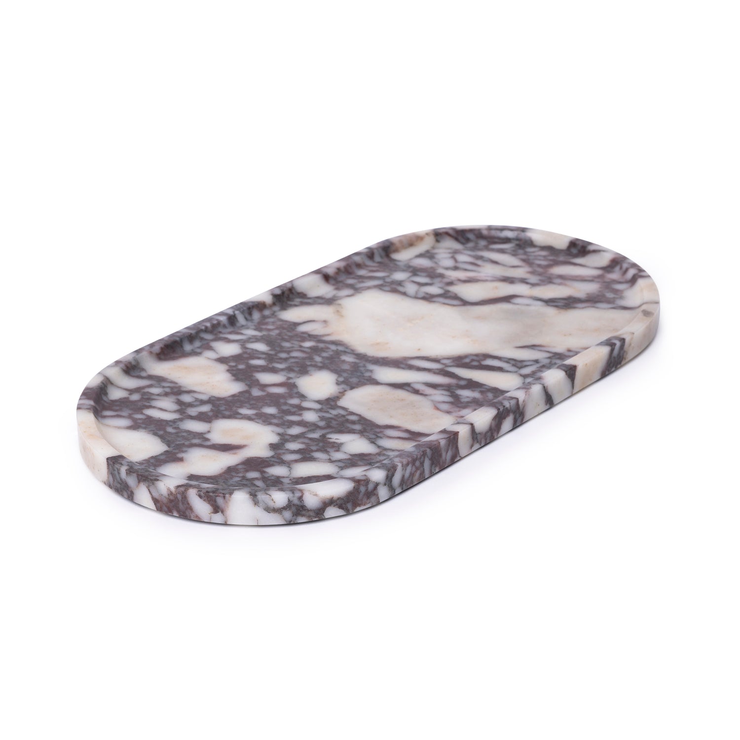 Marmer tray ovaal 40x20cm Calacatta