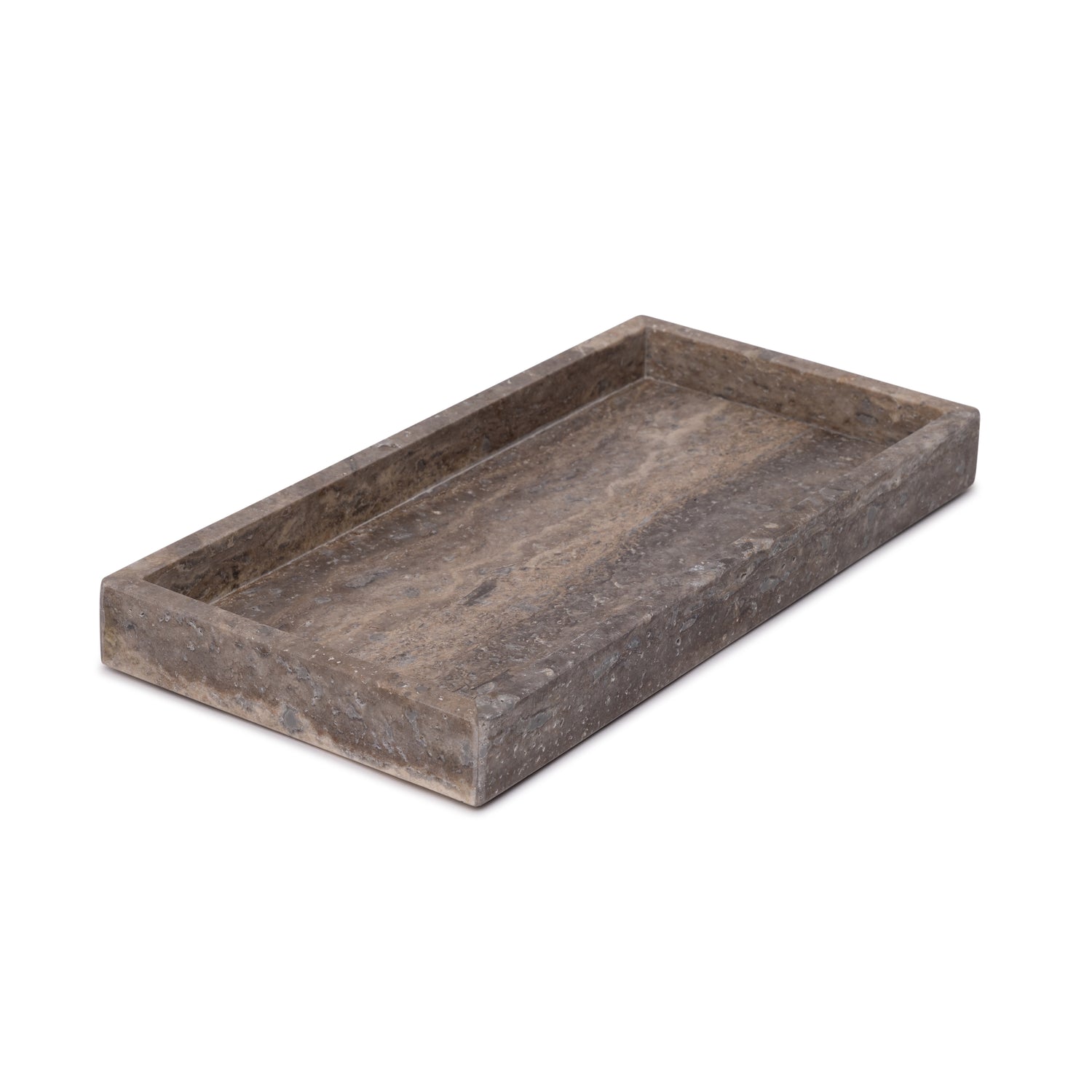 Titanium travertine dienblad tray 15x30cm