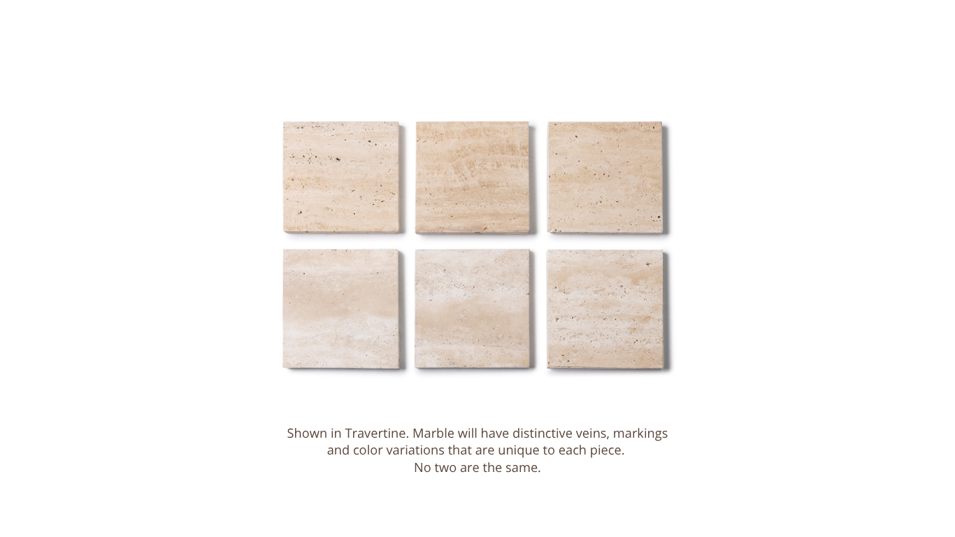 Travertine kaarshouder L Ø9,5x9cm incl. hout plateau