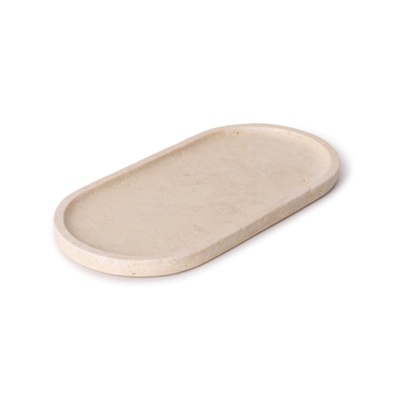 Travertintablett oval 30x15cm