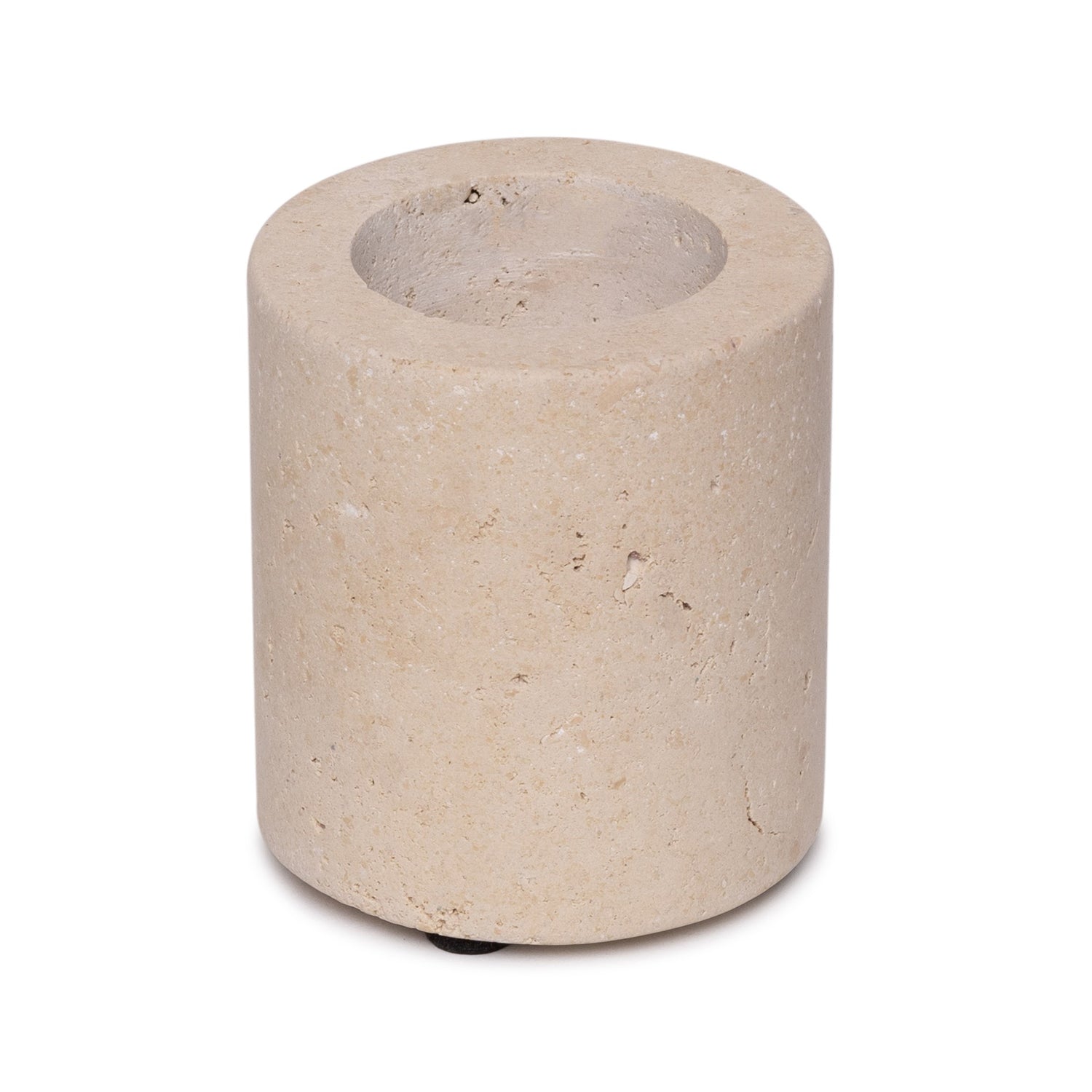 Teelichthalter aus Travertin M Ø6x7cm