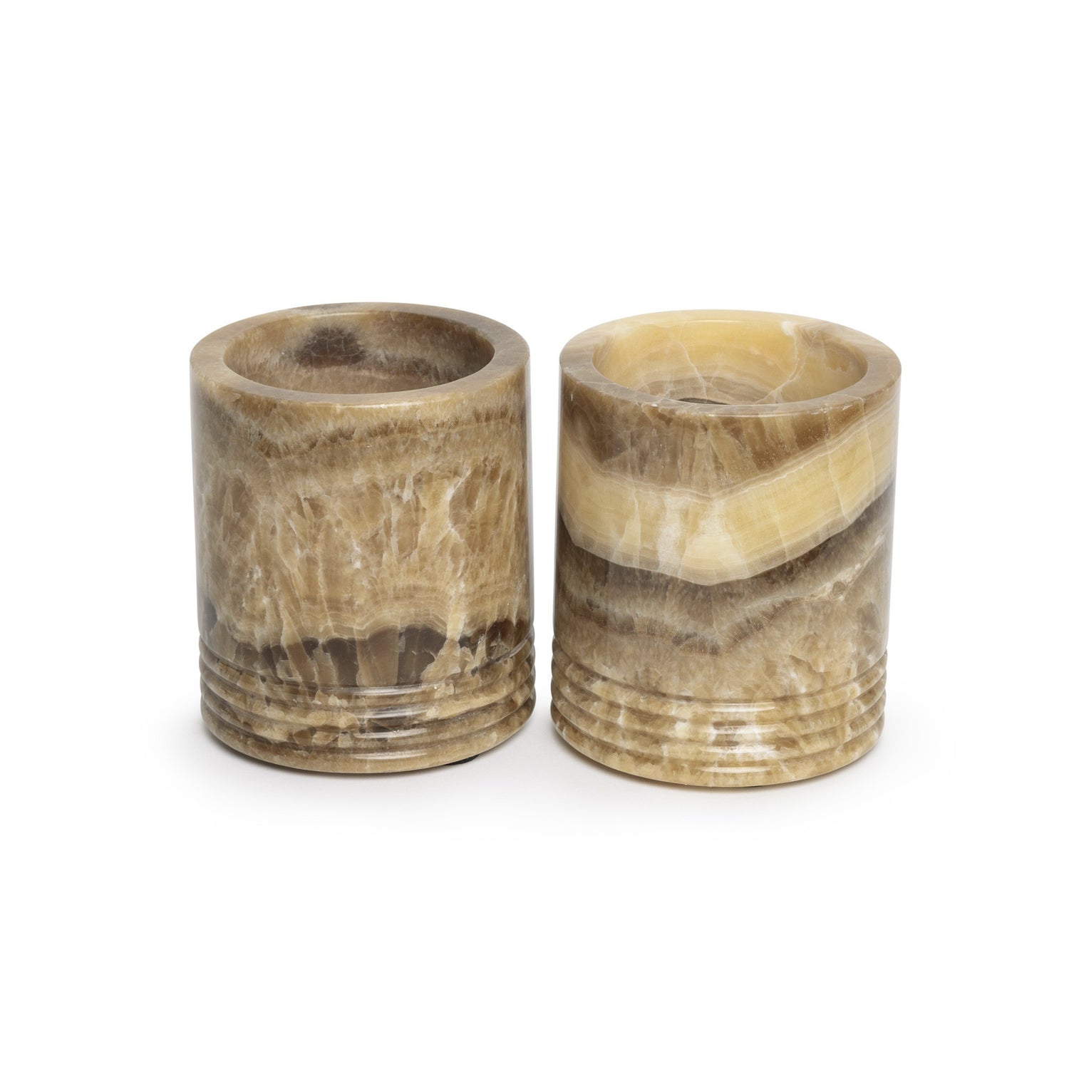 Windlicht Sandal onyx M Ø11x13cm