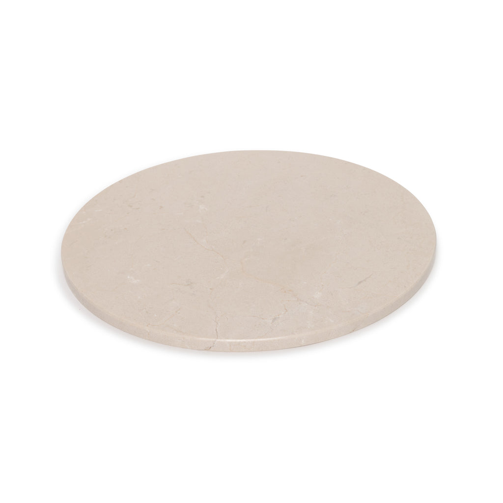 Marmer dienblad rond beige