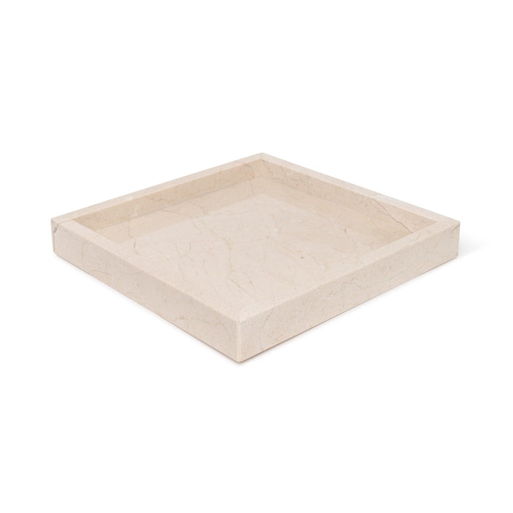 Marmer dienblad tray beige