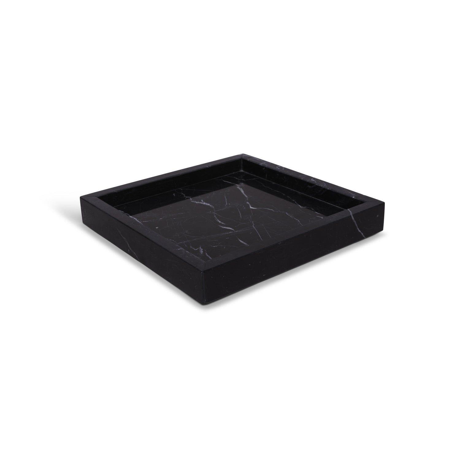 Marmer dienblad tray zwart