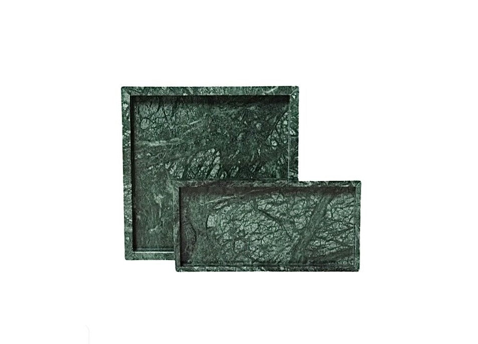 Marmer dienblad tray plateau groen