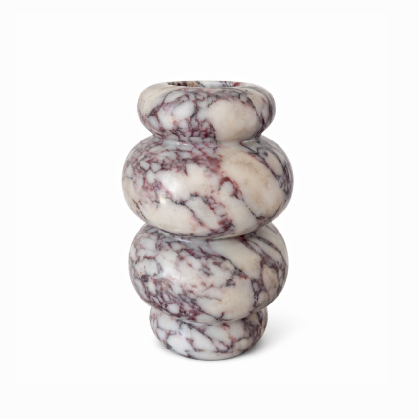 Bublé vaas L Ø20x31cm Calacatta
