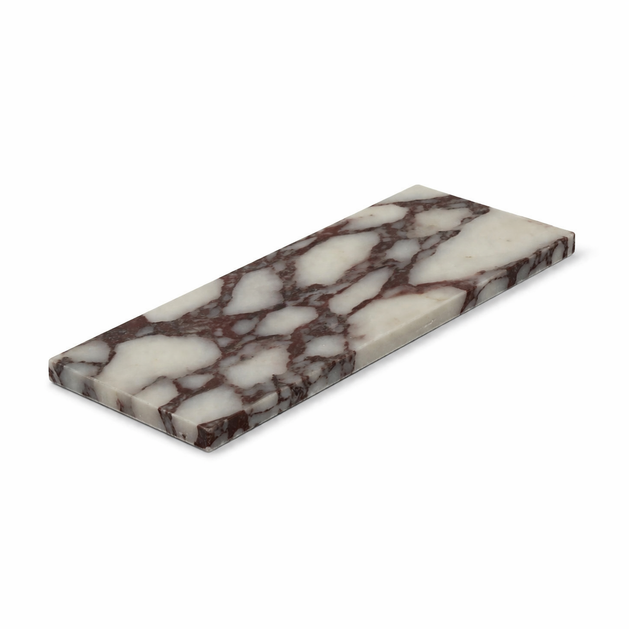 Marmer dienblad rechthoek S Calacatta 10x25cm