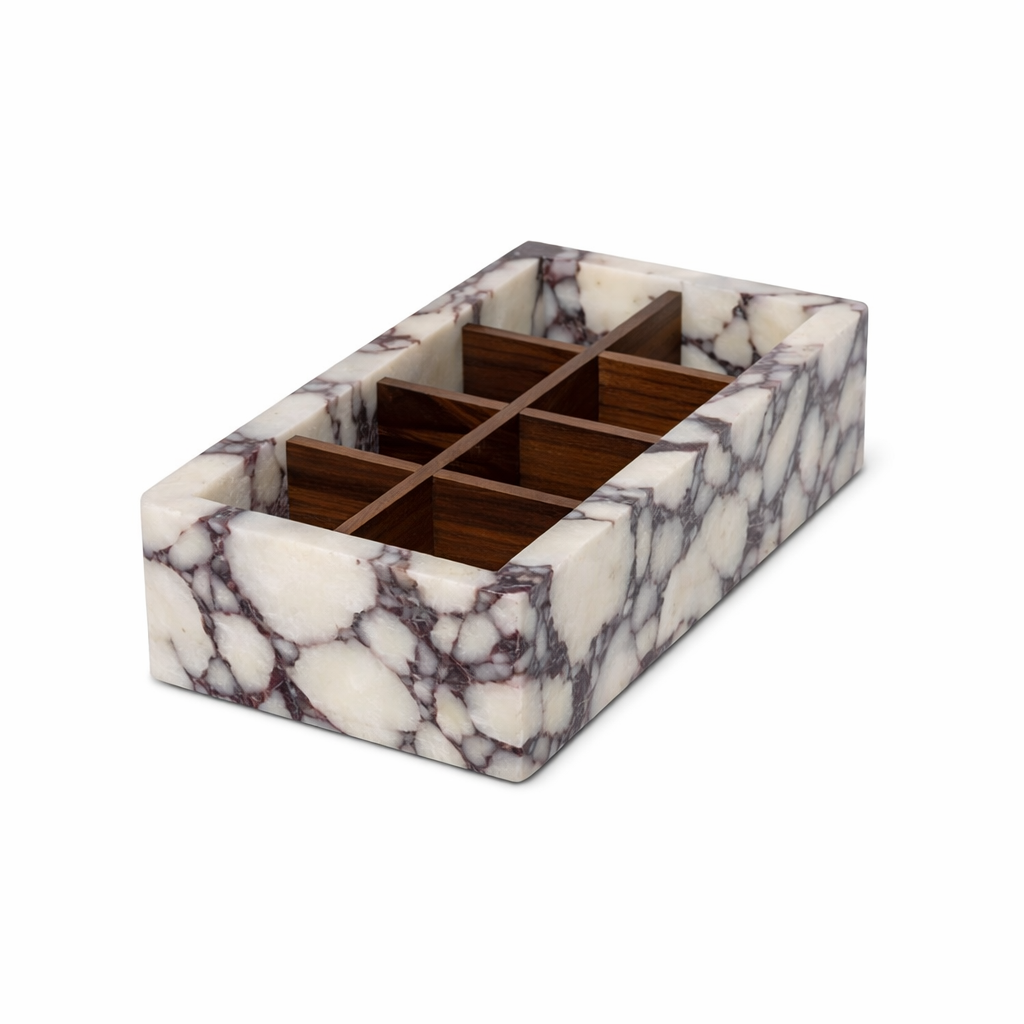 Calacatta organizer box 32.5x17.5x8cm