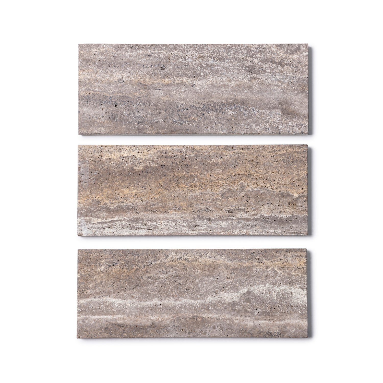 Marmer dienblad rechthoek S Titanium travertine 10x25cm