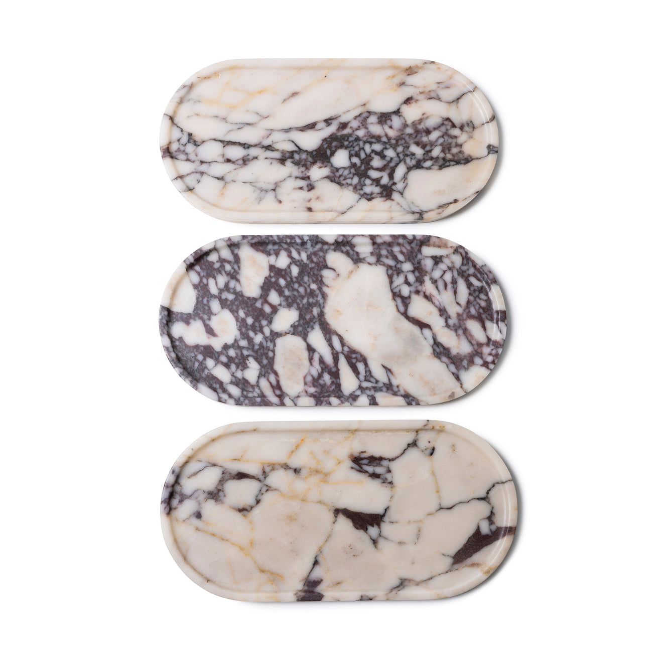 Marmer tray ovaal 40x20cm Calacatta