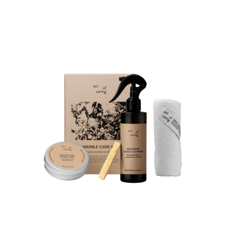 Marmer verzorging set