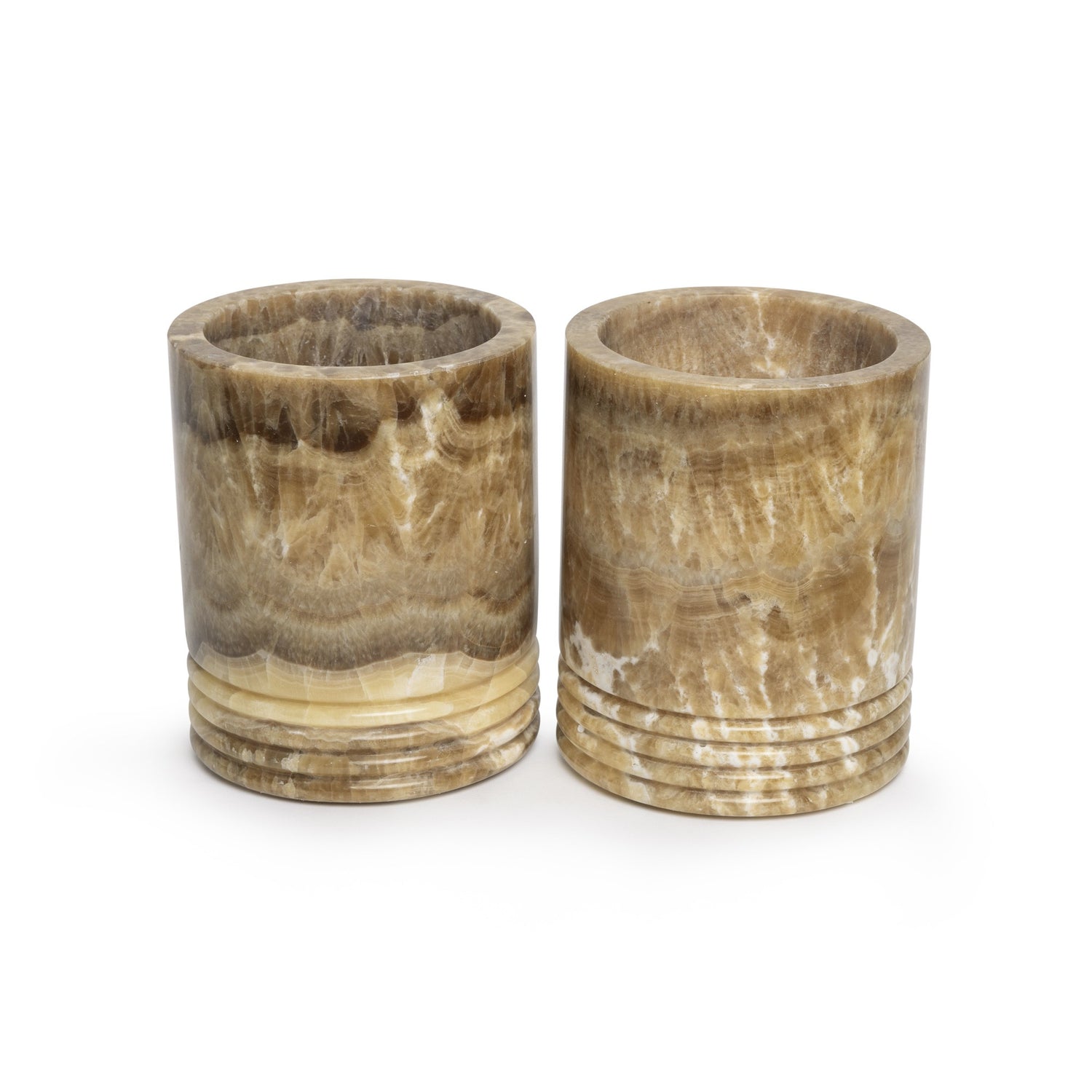 Windlicht Sandal onyx L Ø14x17cm