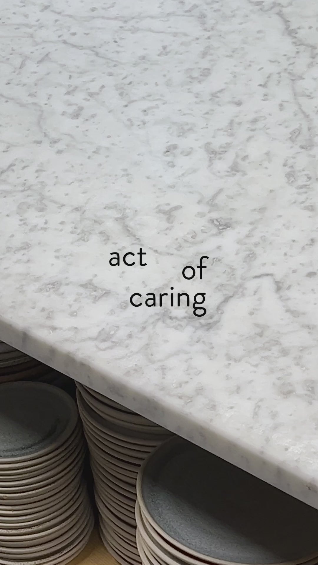 Marmer verzorging set