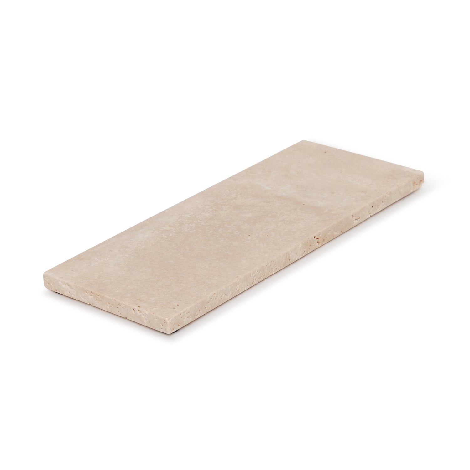 Travertine dienblad rechthoek S 10x25cm