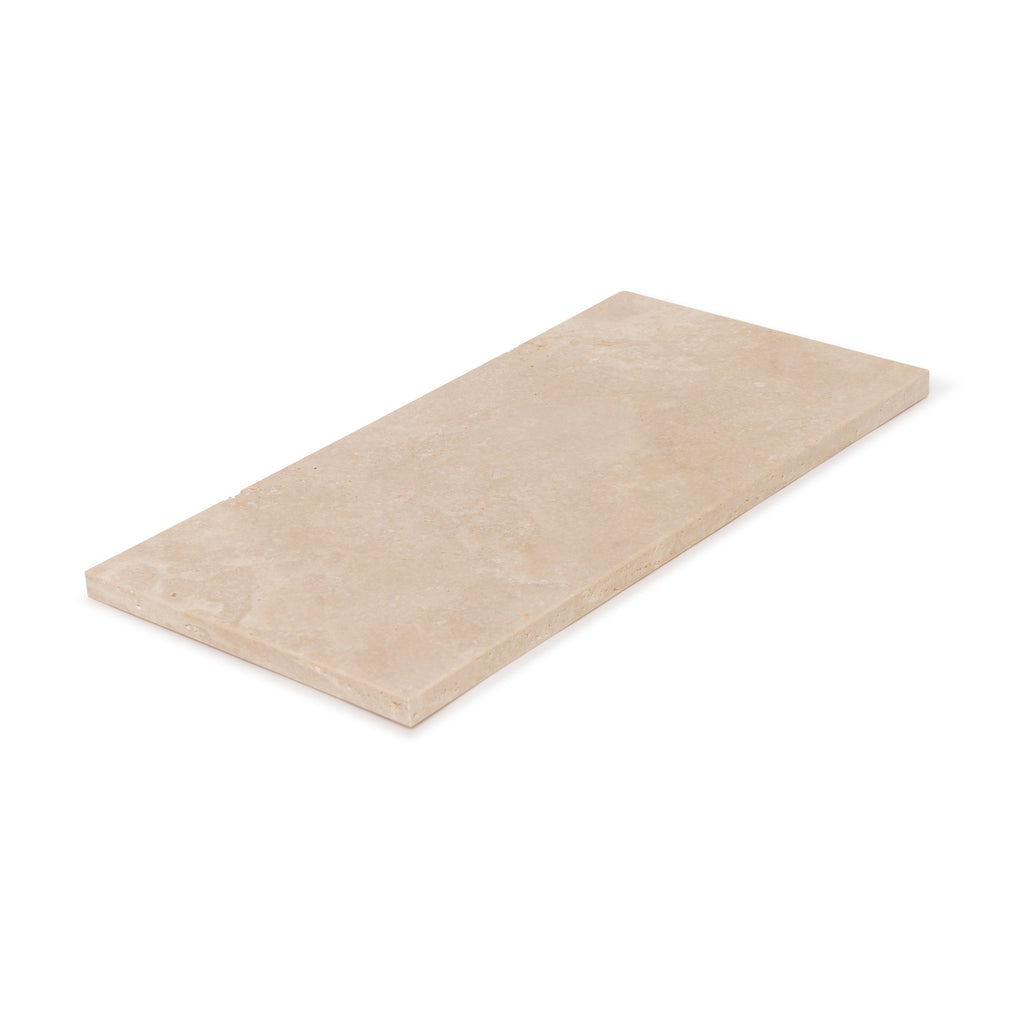 Travertine dienblad rechthoek M 15x30cm